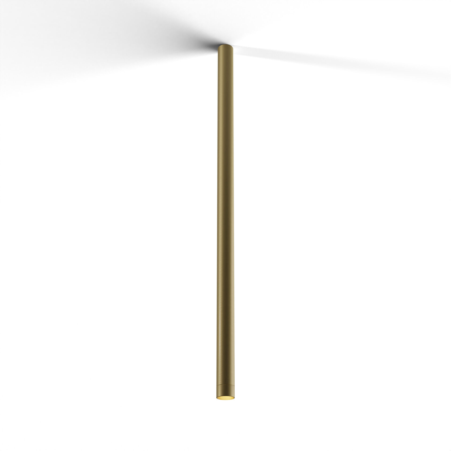 Combi LED 1.5 inch Brass Pendant Ceiling Light, Suspension / Flush Mount 2-in-1