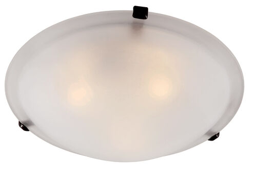 Cracka 4 Light 20 inch Rubbed Oil Bronze Flushmount Ceiling Light