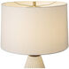 Concord 30 inch 100.00 watt Walnut and White with Weathered Brass Table Lamp Portable Light