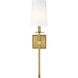 Camila 1 Light 5.5 inch Rubbed Brass Wall Sconce Wall Light