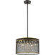Canada 6 Light 16 inch Black Chandelier Ceiling Light