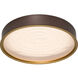 Pan 12 inch Deep Taupe Flush Mount Ceiling Light