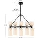 Alora Mood Nelly 10 Light 25.88 inch Brushed Gold/Glossy Ribbed Opal Glass Chandelier Ceiling Light in Glossy Opal Ribbed Glass Shade