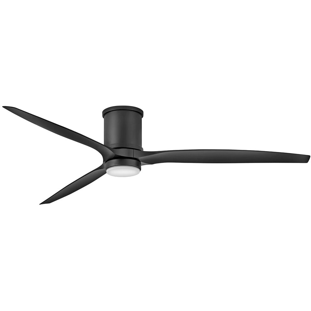 Hover Flush 72 inch Matte Black Fan