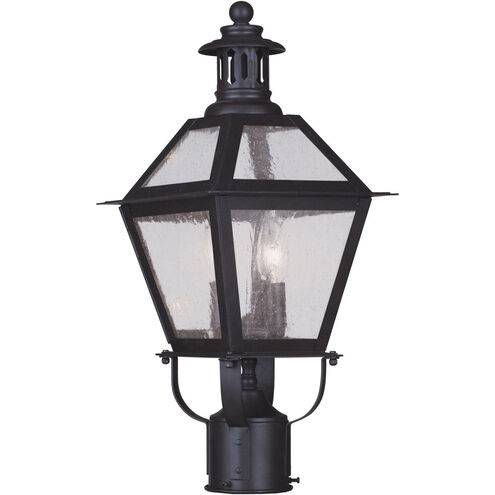 Waldwick 2 Light 18.75 inch Bronze Outdoor Post Top Lantern