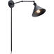 Ellerbeck 1 Light 8 inch Black Wall Sconce Wall Light