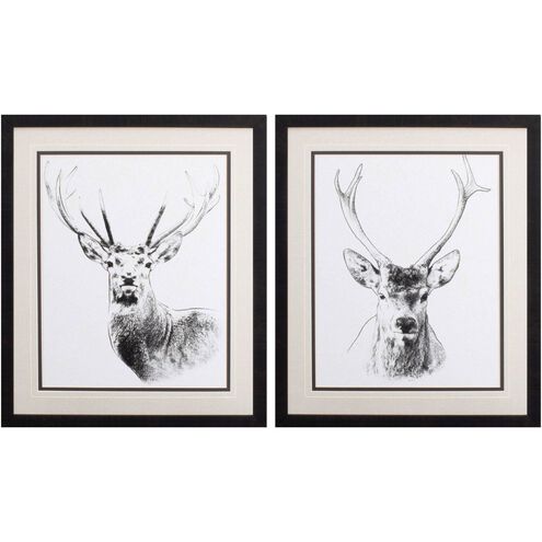 Animals Collection Black Framed Art