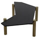 Tabu 70 X 33 inch Ebony Walnut and Antique Brass Coffee Table