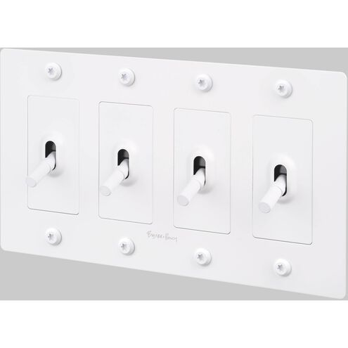 4G Toggle 120-277 White Light Switch