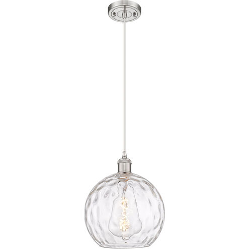 Ballston Athens Water Glass 1 Light 10 inch Brushed Satin Nickel Mini Pendant Ceiling Light