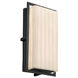 Porcelina 12 inch Outdoor Wall Sconce in Matte Black