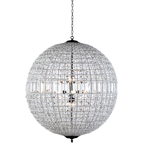 Olivia 8 Light 36 inch Dark Bronze Pendant Ceiling Light, Urban Classic