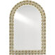 Ellaria 48.25 X 32.75 inch Natural and Brass Wall Mirror