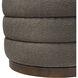 Jayne 16.5 inch Chocolate Accent Stool