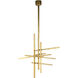 Sean Lavin Cityscape 6 Light 33.9 inch Hand Rubbed Antique Brass Chandelier Ceiling Light