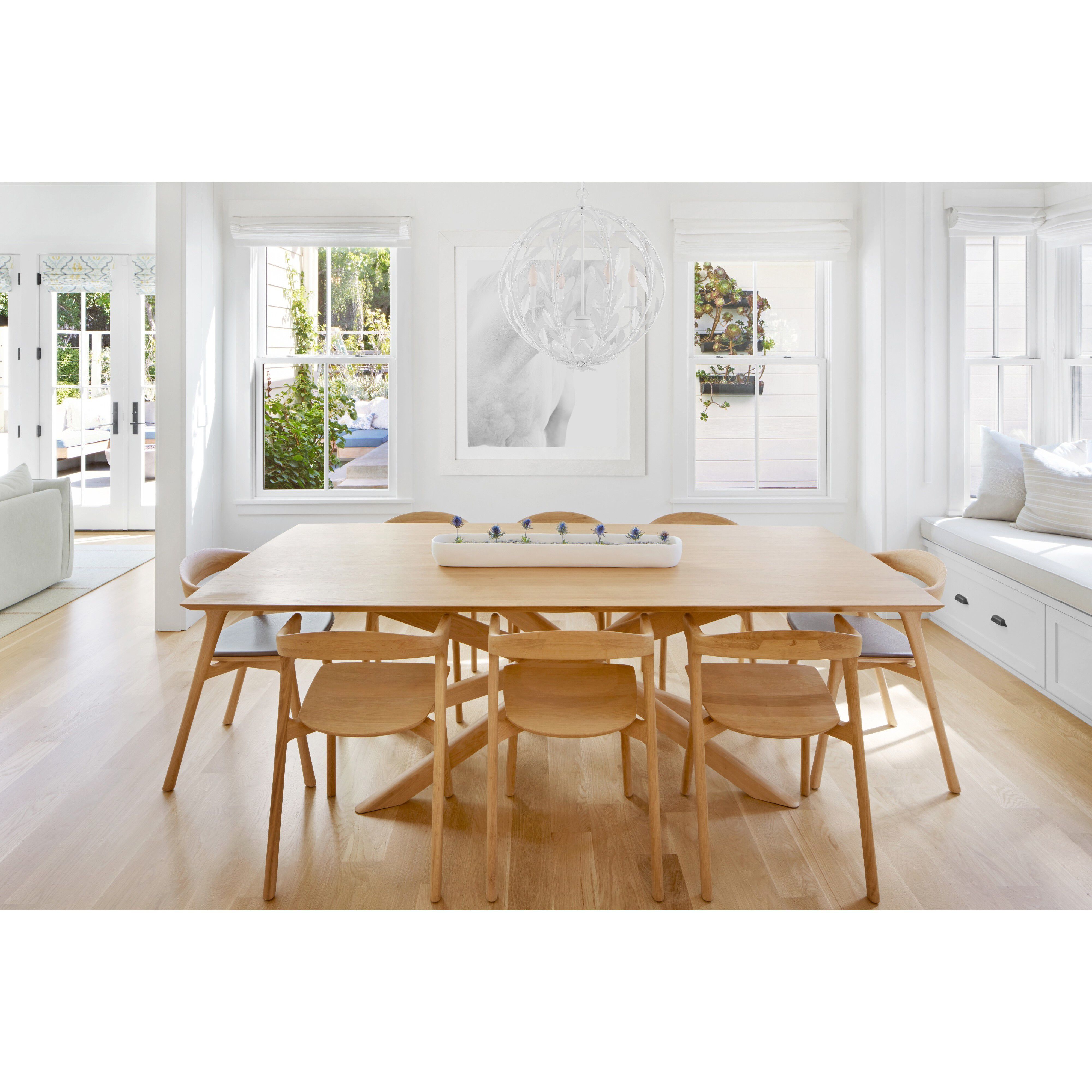 Broche 6 Light 21 inch Matte White Chandelier Ceiling Light