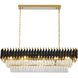 Canada LED 12 inch Black and Gold Chandelier Ceiling Light