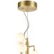 Keir LED 8 inch Gold Chandelier Ceiling Light