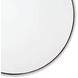 Hanging 36 X 36 inch Polished Nickel Mirror, Circular