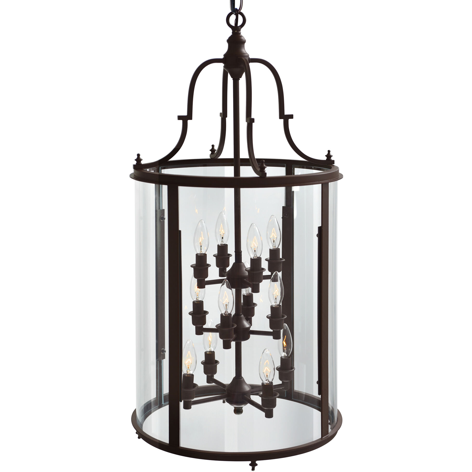 Desire 12 Light 17 inch Oil Rubbed Bronze Drum Shade Chandelier Ceiling Light