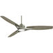 Molino 65 inch Burnished Nickel with Seashore Grey Blades Outdoor Ceiling Fan