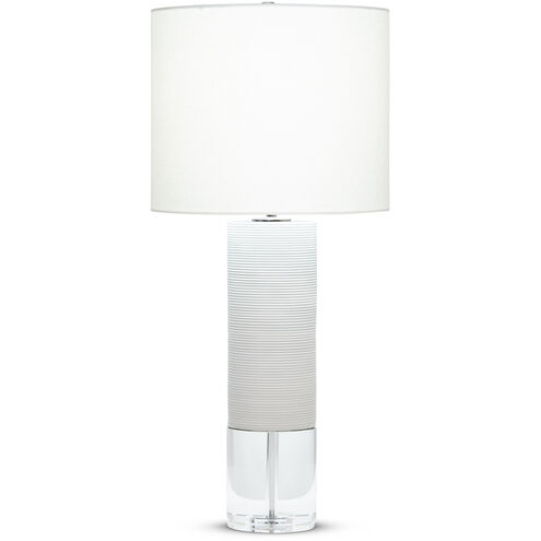 Baby Bermuda 24 inch 150.00 watt Off-White Matte Table Lamp Portable Light, Finely Ribbed Surface