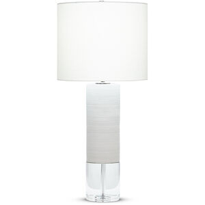 Baby Bermuda 24 inch 150.00 watt Off-White Matte Table Lamp Portable Light, Finely Ribbed Surface