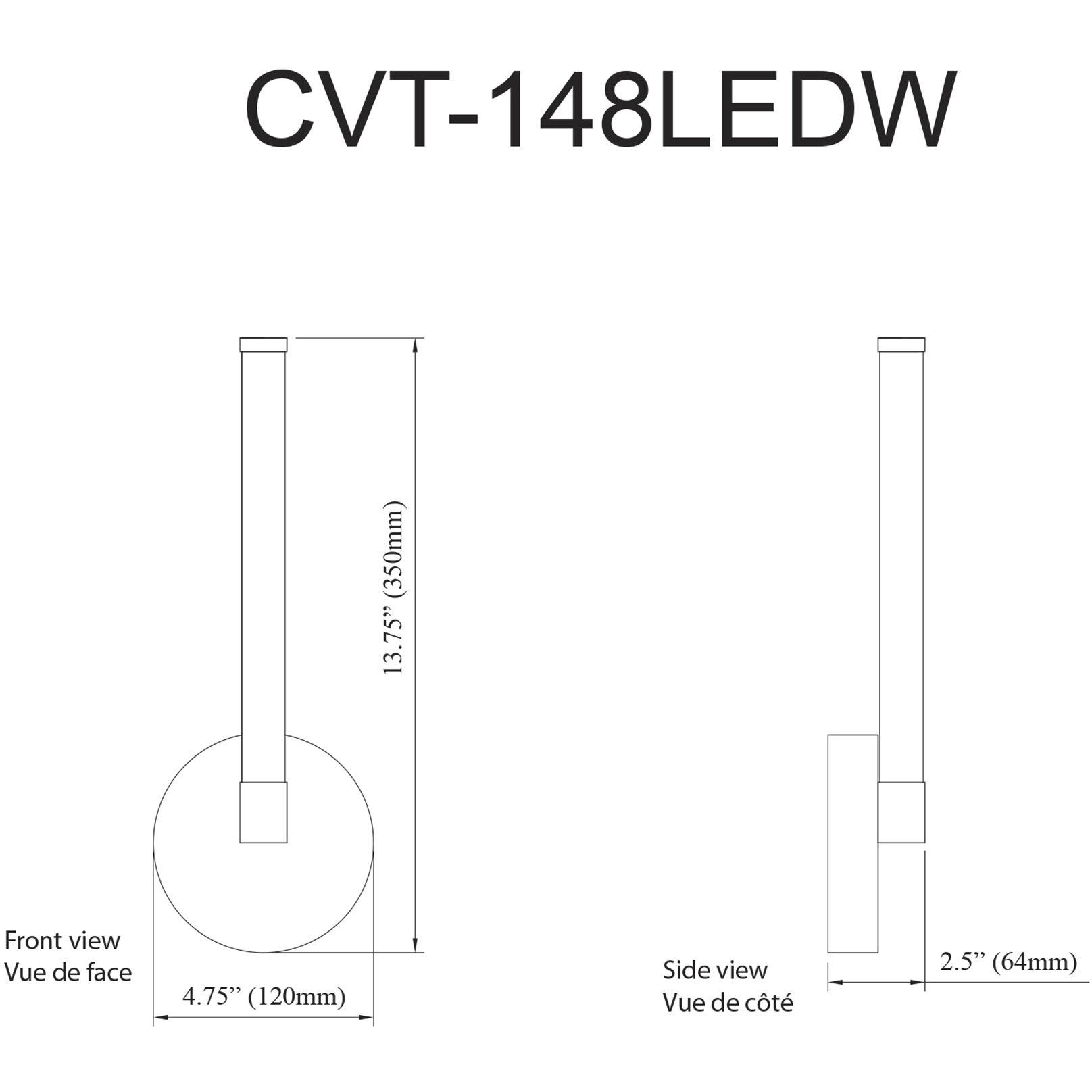 Corvette LED 4.5 inch Matte Black Decorative Wall Sconce Wall Light