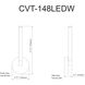 Corvette LED 4.5 inch Matte Black Decorative Wall Sconce Wall Light