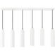 Ardmore 6 Light 44 inch Shiny White Finish Linear Pendant Ceiling Light