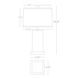 Small Harvey 19.13 inch 60 watt Celadon Accent Lamp Portable Light