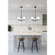 Naya 3 Light 19.25 inch Matte Black Chandelier Ceiling Light