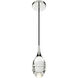 Hail LED 4.25 inch Polished Nickel Mini Pendant Ceiling Light