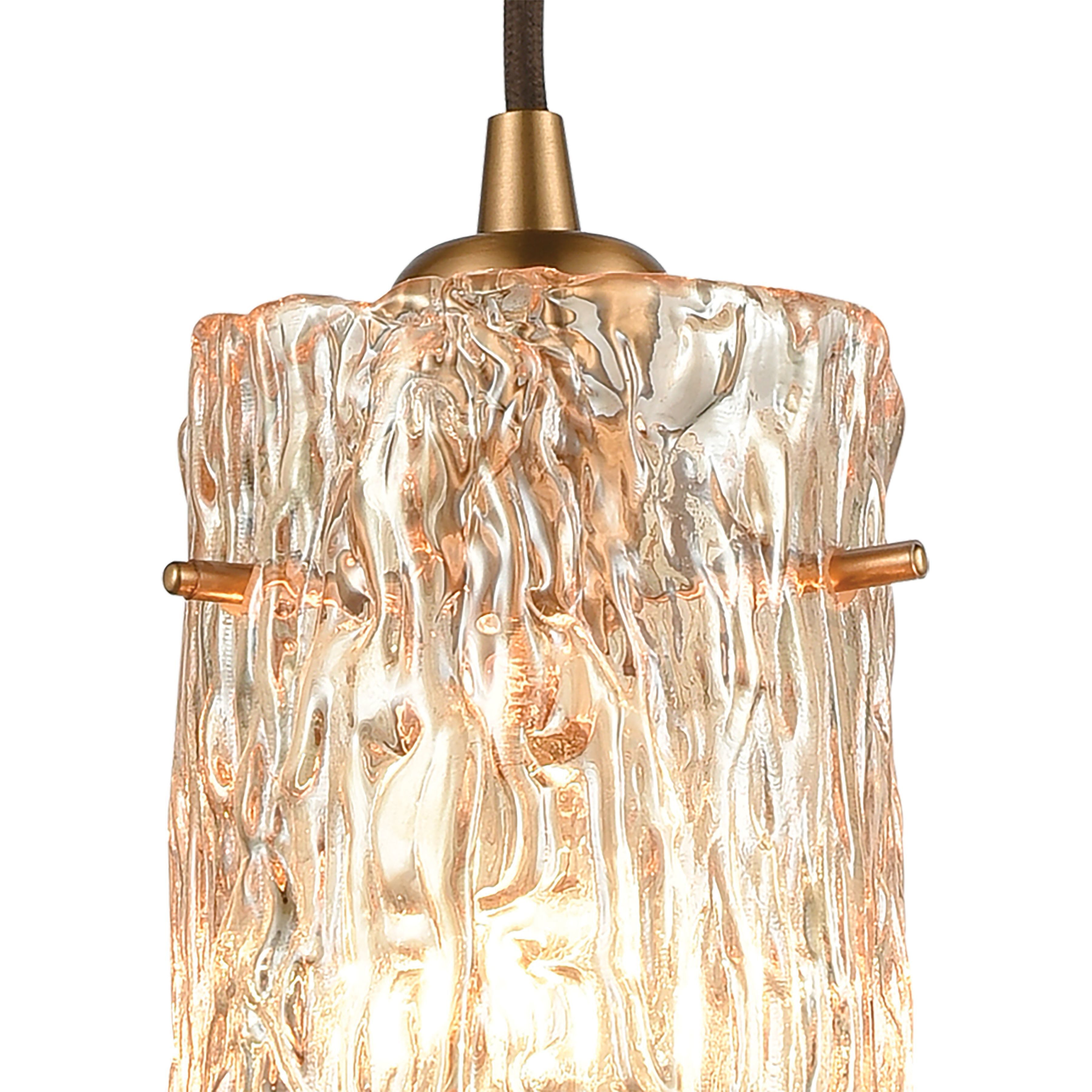 Roubaix 1 Light 5 inch Satin Brass Mini Pendant Ceiling Light