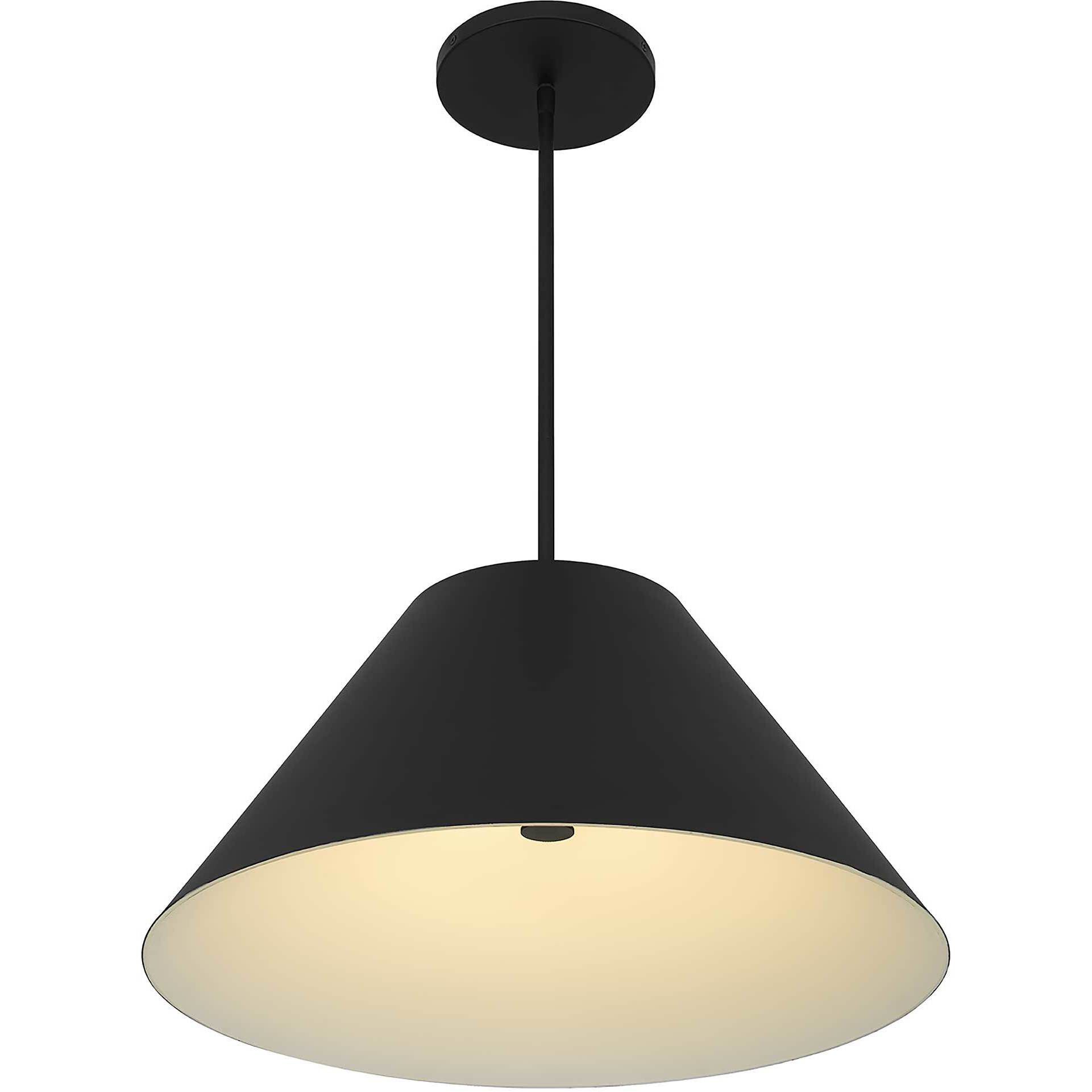 Jaz LED 21.88 inch Sand Black Outdoor Pendant