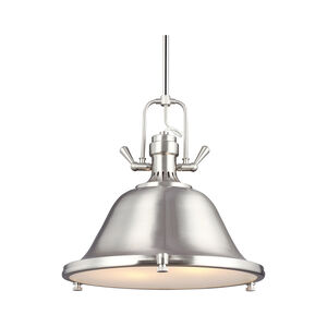 Stone Street 2 Light 17.25 inch Brushed Nickel Pendant Ceiling Light