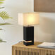 Zen 26 inch 22.00 watt Espresso and Brushed Nickel Table Lamp Portable Light