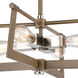 Greyson 4 Light 21 inch Light Wood with Satin Nickel Pendant Ceiling Light