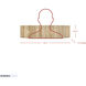 Jacob's Ladder 4 Light 33 inch French Gold Bath Vanity Light Wall Light, Smithsonian Collaboration
