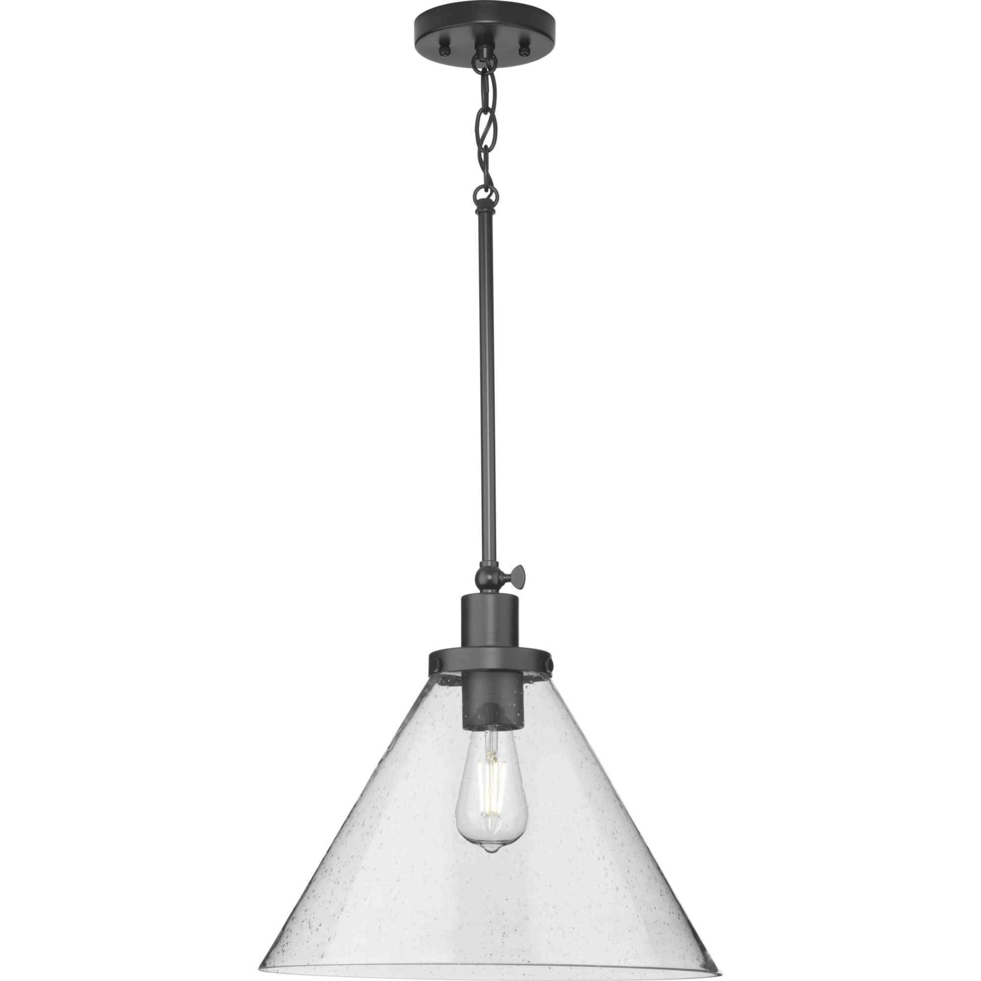 Hinton 1 Light 16 inch Matte Black Pendant Ceiling Light