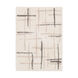 Suffern 87 X 63 inch White/Cream/Light Gray/Medium Gray/Dark Brown Rugs, Polyester and Polypropylene