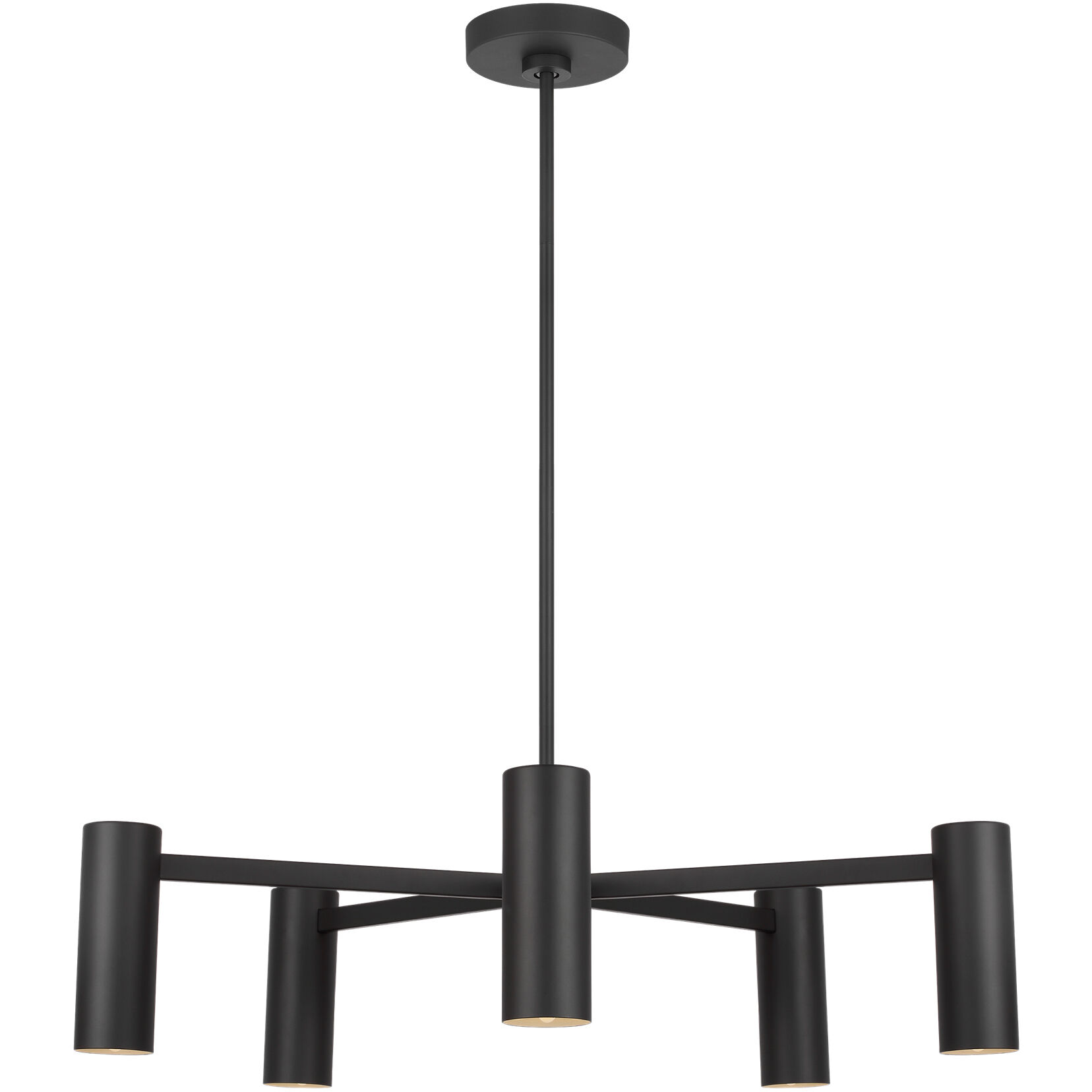 Zentro LED 29 inch Midnight Black Chandelier Ceiling Light