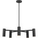 Zentro LED 29 inch Midnight Black Chandelier Ceiling Light