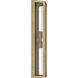 Berens 2 Light 24 inch Natural Brass Outdoor Wall Light