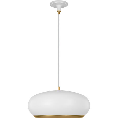 TOB by Thomas O'Brien Clasica 1 Light 18 inch Matte White Pendant Ceiling Light