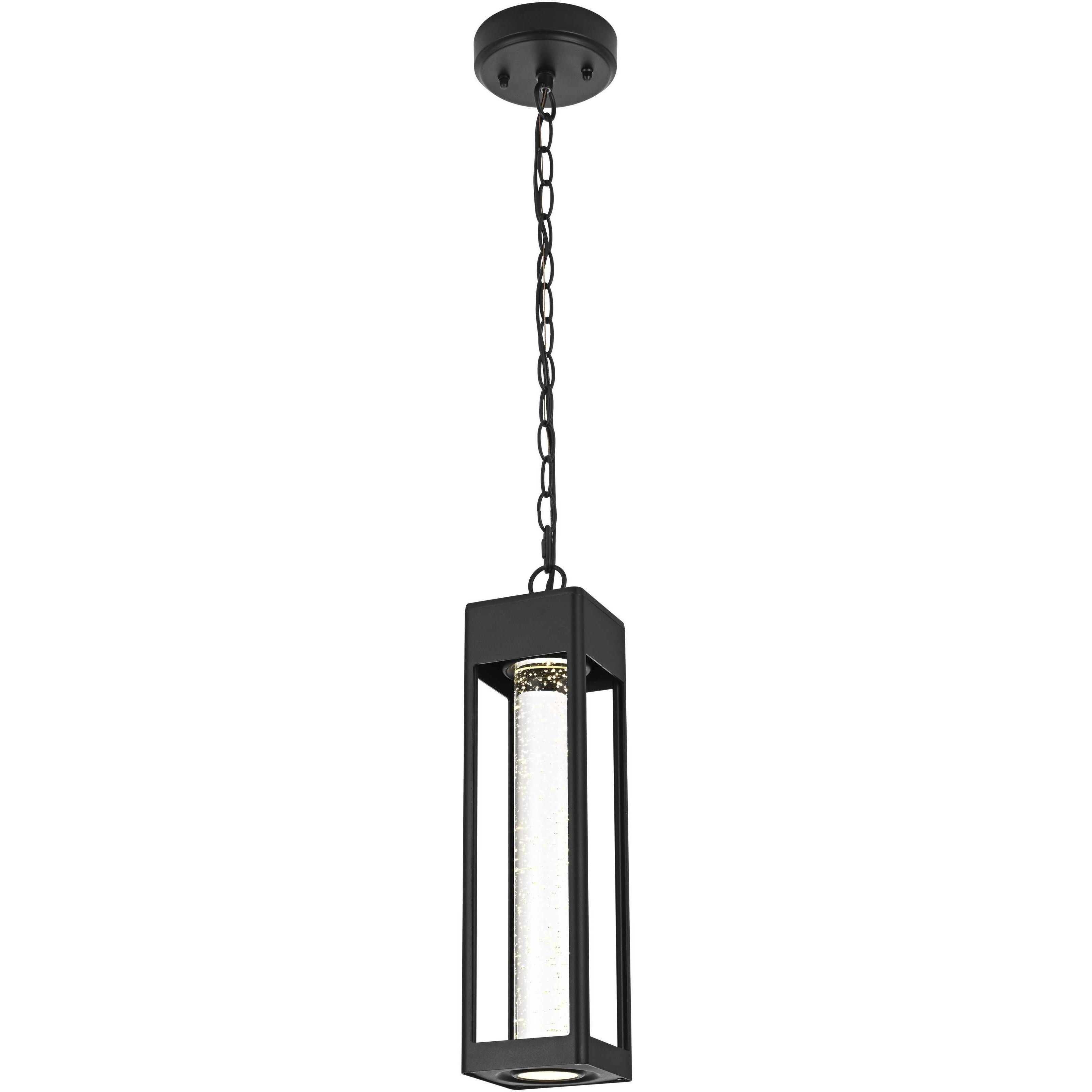 Amaris 1 Light 4 inch Black Outdoor Pendant