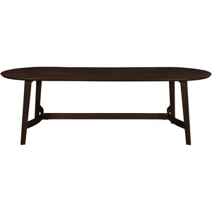 Trie 76 X 36 inch Dark Brown Dining Table, Small