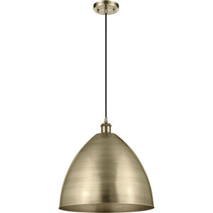Ballston Dome 1 Light 16 inch Antique Brass Mini Pendant Ceiling Light