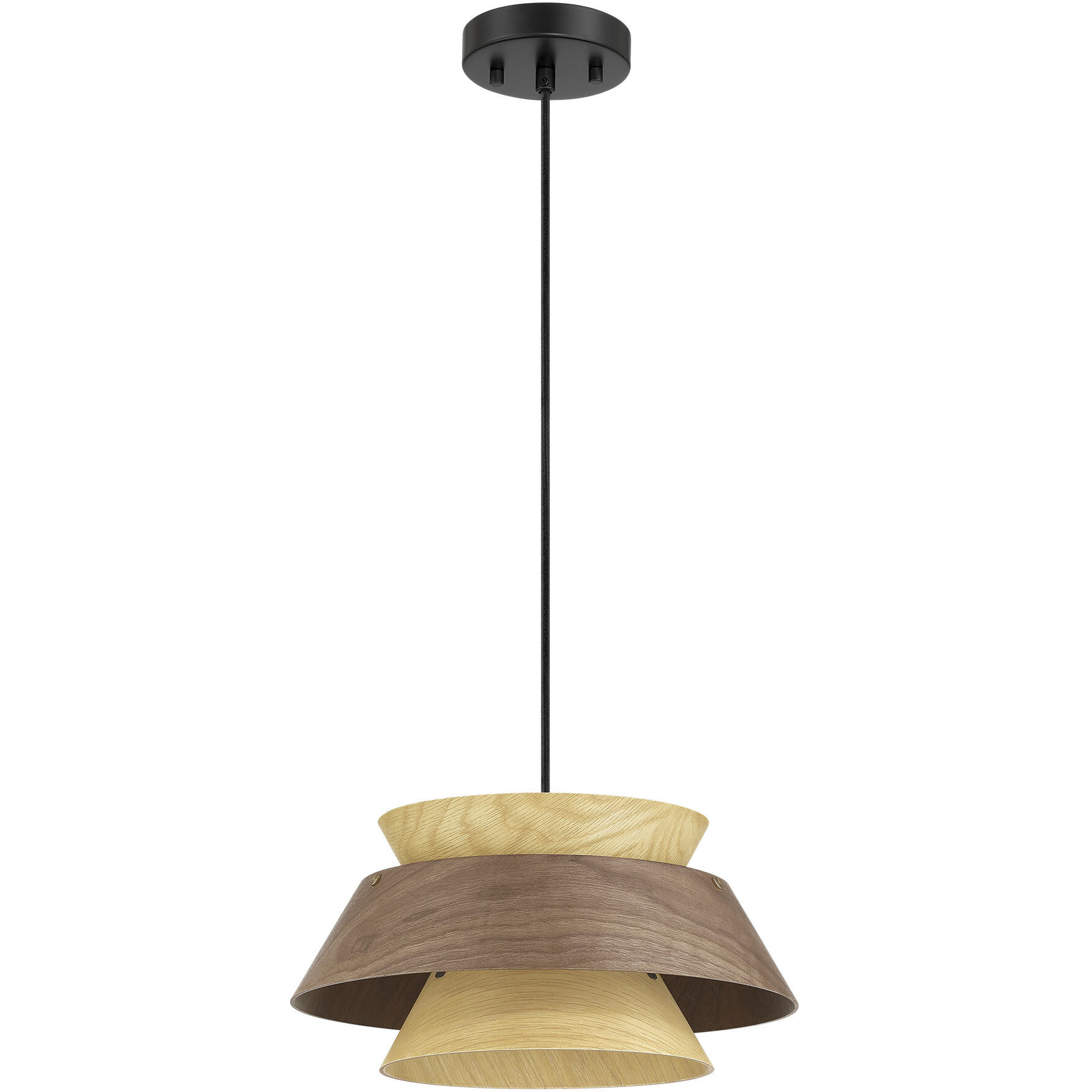 Yep Aalto 1 Light 13.25 inch Dark Walnut-Light Walnut Pendant Ceiling Light