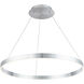 Sirius LED 31 inch Brushed Aluminum Pendant Ceiling Light, dweLED